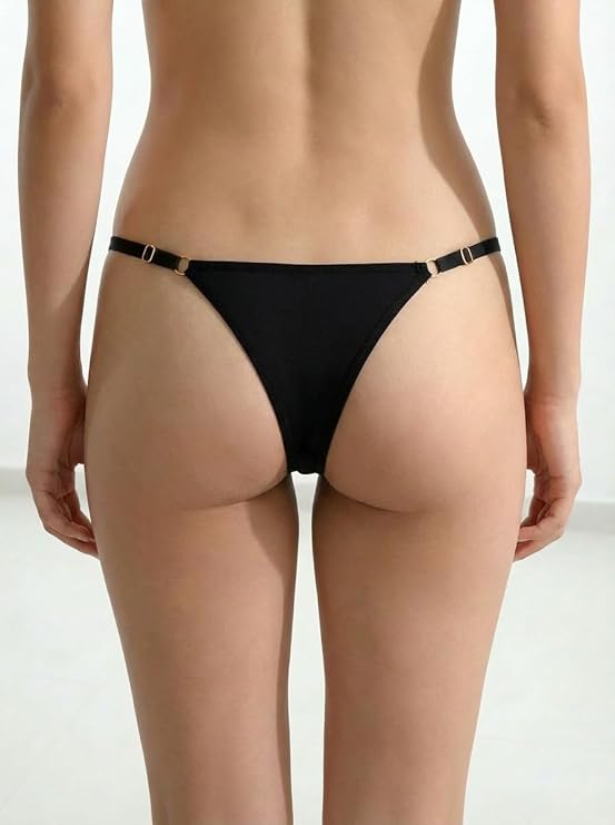 CichCiffon Women’s Black Lace Panty