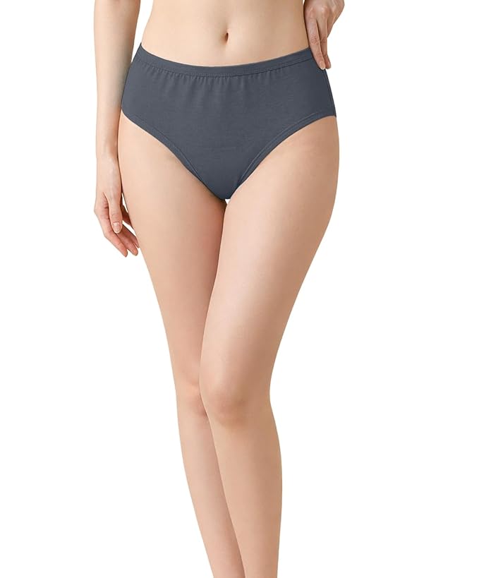 CichCiffon Women’s Soft Cotton Grey Panty