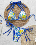 CichCiffon Premium Floral Beachwear Bikini Set for Women